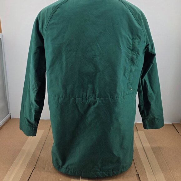 Vintage Woolrich Jacket Mens Green Parka Rain Coat Chore Hooded Large - Picture 13 of 13